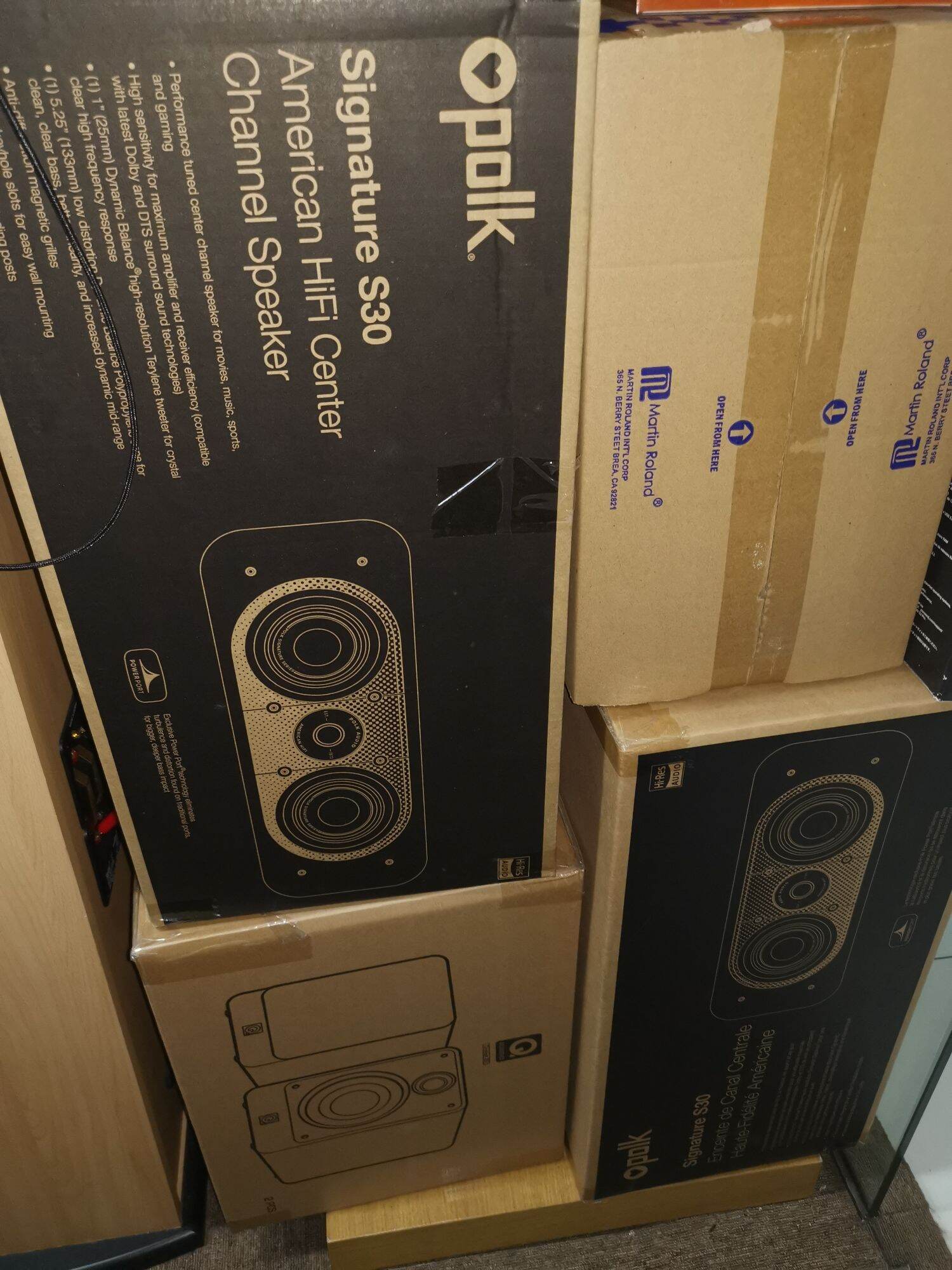 polk audio s30 centre speaker black 1 year warranty