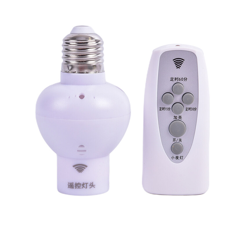 Graceful Wireless Remote Control Sound Light Sensor Lamp Holder E27 Lamp Bases Socket