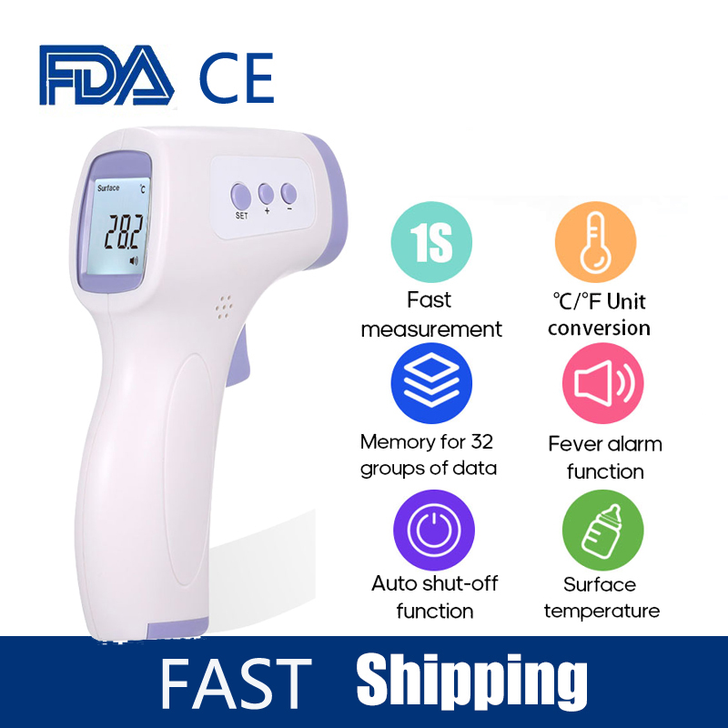 Digital Termomete Baby Adult Infrared Forehead Body Thermometer Gun Non-contact Temperature Measurement Device