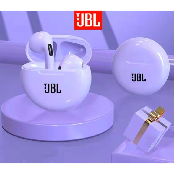 NEW  pro6 TWS  bluetooth earbuds Wireless Bluetooth  Earphone Touch Control 9d Stereo Headset with Charging Box earphones bluetooth original headset