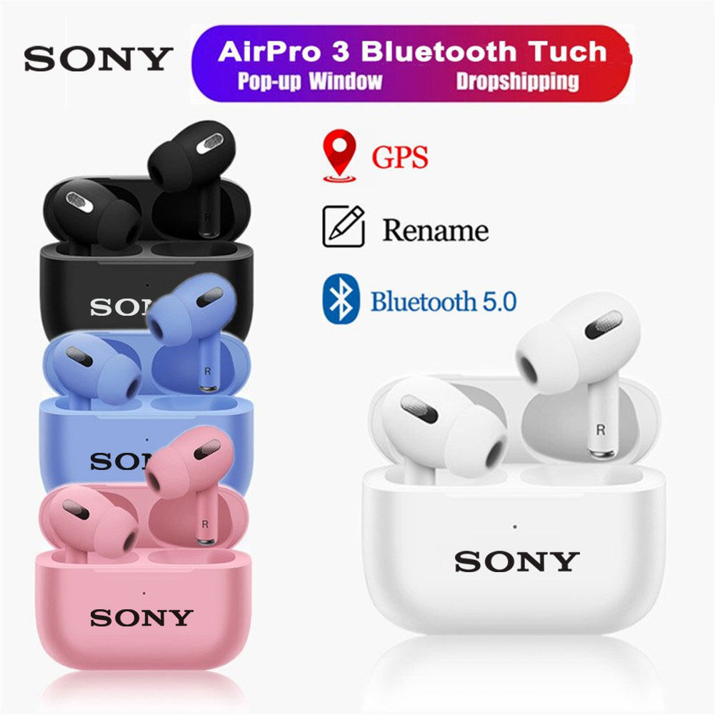 【Eprior】For SONY Wireless TWS Bluetooth 5.0 Sport Bluetooth Earphones Stereo Wireless Bluetooth Headphones Touch Control Noise Cancelling Sports Headset With Microphone With Charging Box