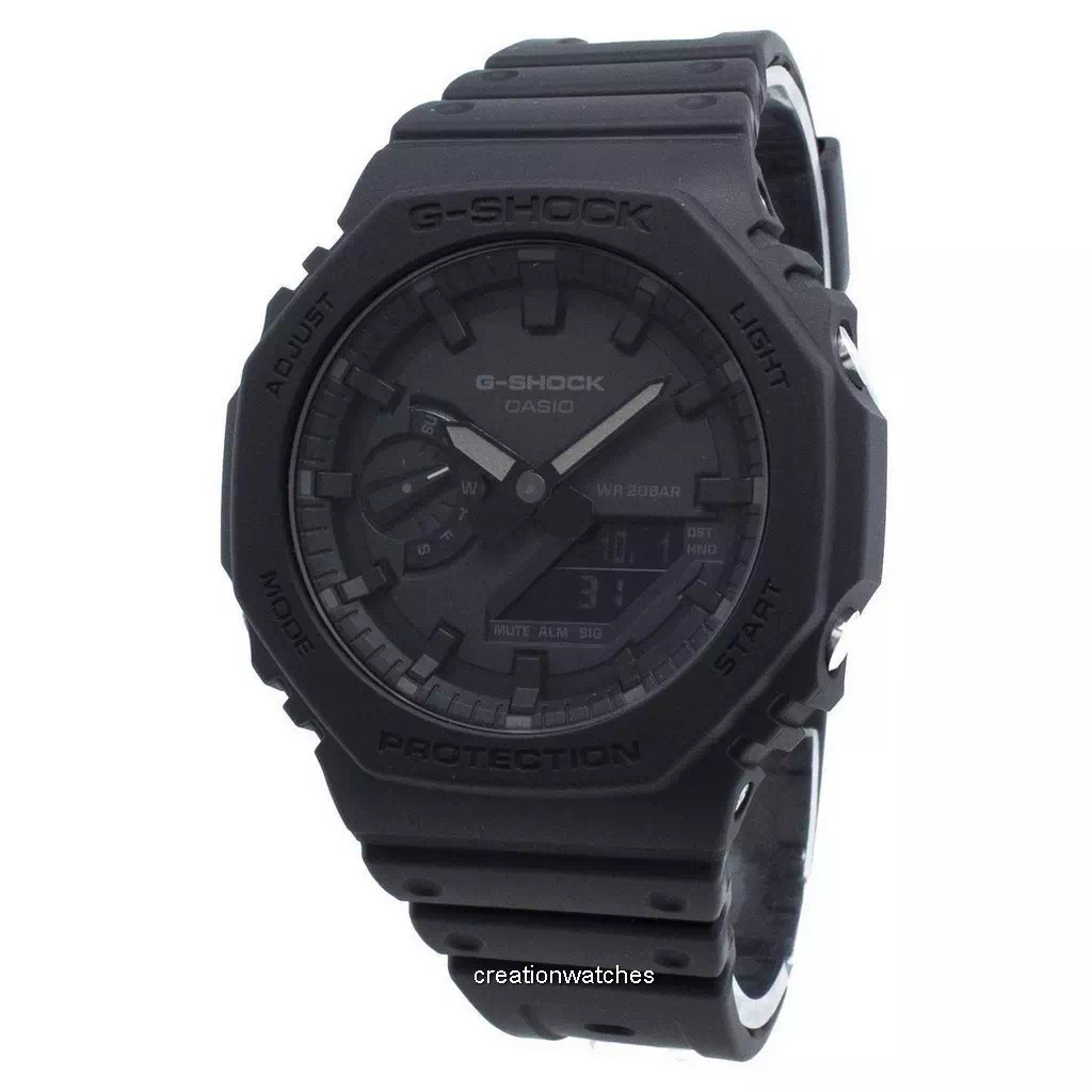 [CreationWatches] Casio G-Shock GA-2100-1A1 GA2100-1A1 World Time Quartz Mens Watch
