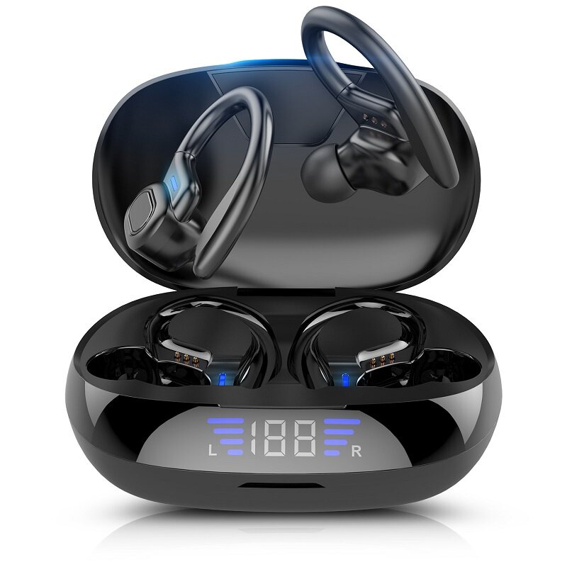 Vitog Original High Quality Ergonomic TWS Wireless Bluetooth Earphone With Mic/LED Display,Touch Control Noise Reduction Wireless Earbuds for Sport,Waterproof Bass Stereo Bluetooth Headset for iPhone 