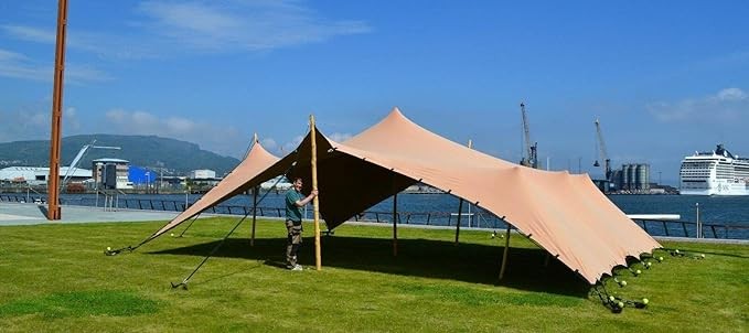 Waterproof Commercial Wedding Event Beach Camping Yard Bedouin Stretch Tent NEW (Size: 40x32x15ft.)